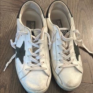 White Sneakers with Black Star